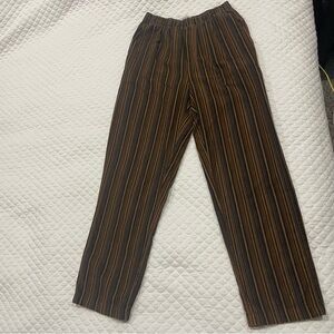 Cabin Creek Brown Striped Trousers